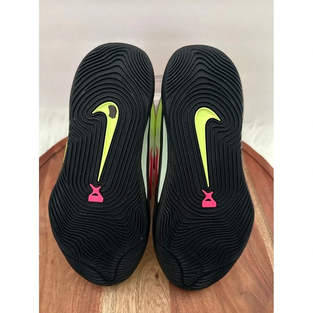 Nike Air Max Ishod GS 3Y Black Volt Pink Excellent Neon Athletic Sneakers